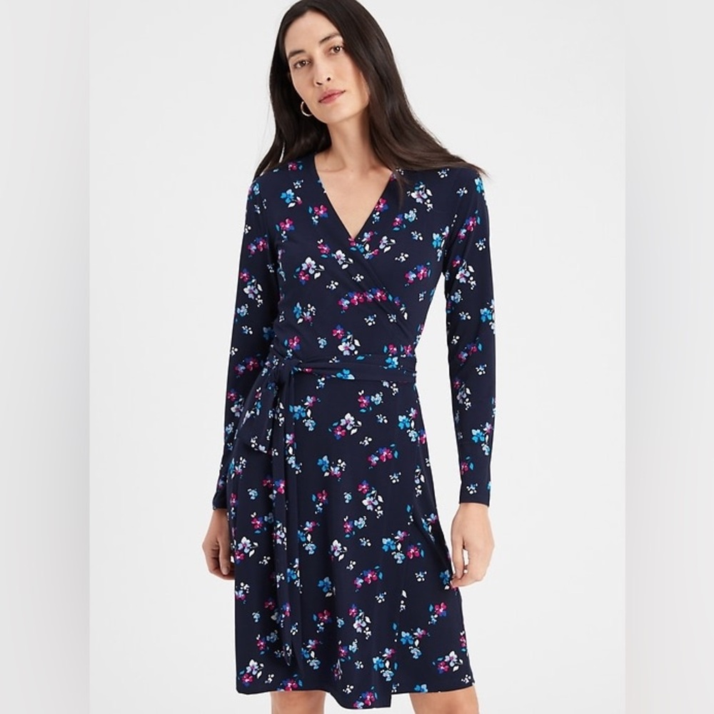 BR Floral Wrap Dress